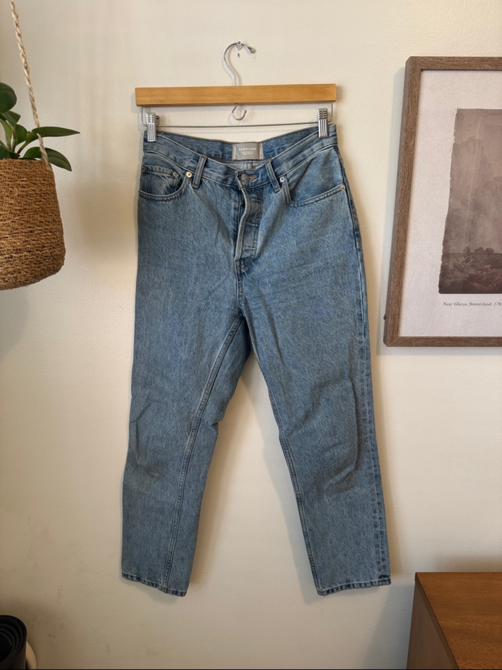 Everlane The '90's Cheeky Jean 26.5'', Vintage Sunbleached Blue, 26 Ankle